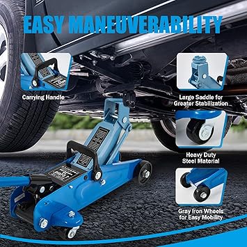 GAOLLY 2.5" Low Profile Heavy-Duty Car Jack🚗