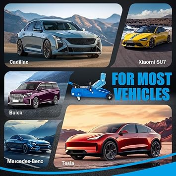 GAOLLY 2.5" Low Profile Heavy-Duty Car Jack🚗